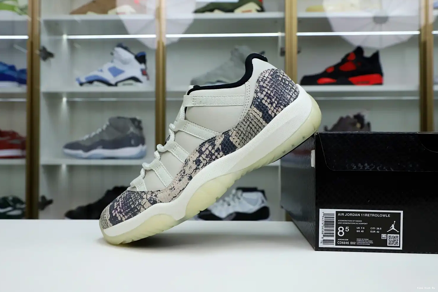 JORDAN LIGHT AIR BONE SNAKESKIN Kimikick LOW 11 0412